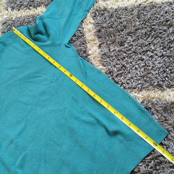 Calvin Klein V Neck Sweater Turquoise Blue Green Size Men's Medium - Picture 6 of 7
